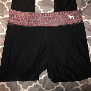 PINK Two Sided Yoga Pants Texas A&M Branding